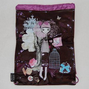 Paperchase Wonderland 2013, Back to School Purple Backpack, 12" Wide x 17" Tall